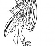 Coloriage Monster High Nefera en couleur