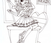 Coloriage Monster High Operetta en direct