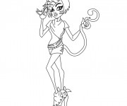 Coloriage Monster High Toralei en couleur