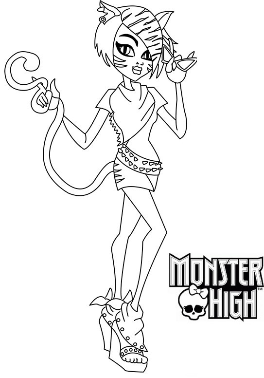 Coloriage et dessins gratuits Monster High Toralei facile à imprimer