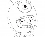 Coloriage et dessins gratuit Monstre et Cie Bob et enfant à imprimer