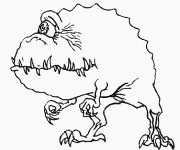 Coloriage Monstre Et Cie Personnage Qui Fait Peur