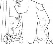 Coloriage Rouh et monstre Jacques