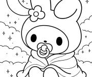 Coloriage B&eacute;b&eacute; Ma M&eacute;lodie