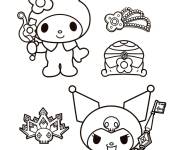 Coloriage D&eacute;guisement de My Melody et Kuroki
