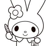 Coloriage et dessins gratuit Illustration de My Melody à imprimer