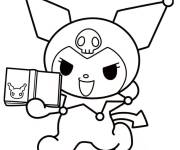Coloriage et dessins gratuit Kuroki tient un livre de magie à imprimer