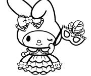 Coloriage La princesse My Melody