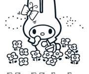Coloriage Lapin My Melody mignon