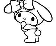 Coloriage Ma M&eacute;lodie cuty de Sanrio