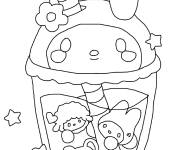 Coloriage Ma m&eacute;lodie dans une tasse de jus