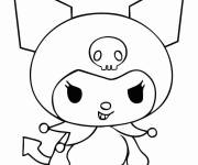 Coloriage et dessins gratuit Ma M&eacute;lodie en tenu de la f&ecirc;te de Halloween à imprimer