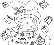Coloriage Ma m&eacute;lodie pour un joyeux No&euml;l