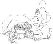 Coloriage Ma m&eacute;lodie r&eacute;veille Onegai