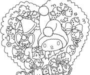 Coloriage My Melody de dessin anim&eacute;