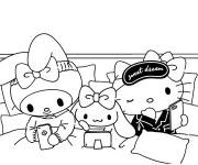 Coloriage My Melody en famille