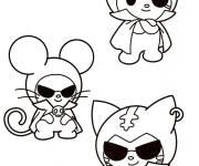 Coloriage My Melody en tenu &eacute;l&eacute;gant
