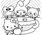 Coloriage My Melody, Hello Kitty et les personnages de Sanrio