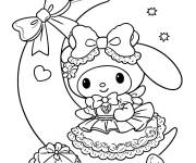 Coloriage My Melody princesse de la lune