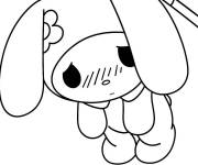 Coloriage My Melody suspendue