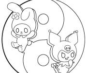 Coloriage My melody Yin Yang