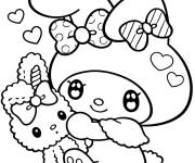 Coloriage Ravissante petite My Melody