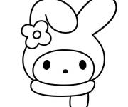 Coloriage Visage de My Melody