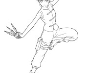 Coloriage Dessin Naruto Tenten