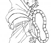 Coloriage L'attaque de Naruto Uzumaki
