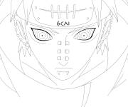 Coloriage Le regard de Naruto