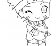 Coloriage Naruto b&eacute;b&eacute;