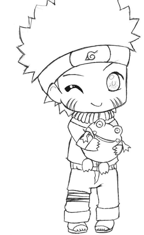 Coloriage Naruto bébé dessin gratuit à imprimer