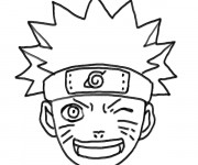 Coloriage Naruto clin d'oeil