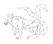 Coloriage Naruto d&eacute;mon requin dessin