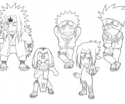 Coloriage Naruto enfants