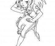 Coloriage Naruto fille magique