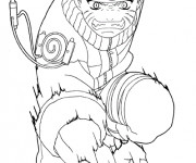 Coloriage Naruto la griffe