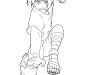 Coloriage Naruto le Ninja de Konoha