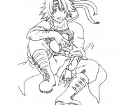 Coloriage Naruto personnage dessin facile