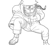 Coloriage Naruto se concentre