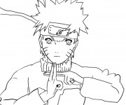 Coloriage Naruto sérieux en ligne