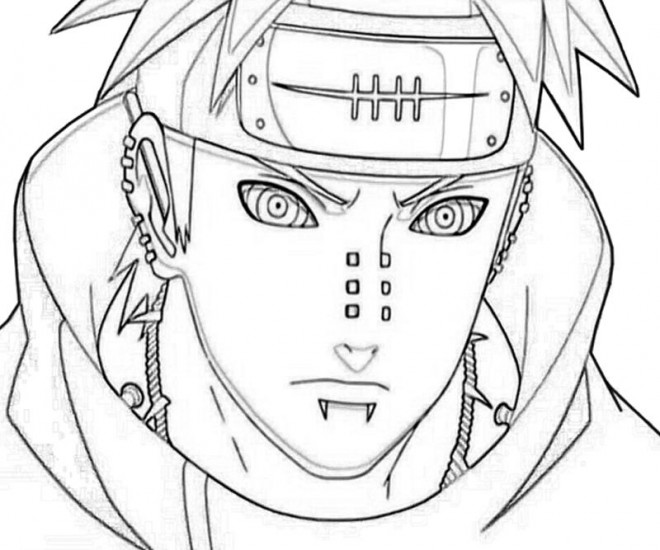 Coloriage Naruto Shippuden Pain Dessin Gratuit à Imprimer