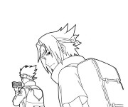 Coloriage Naruto Shippuden Sasuke &agrave; T&eacute;l&eacute;charger