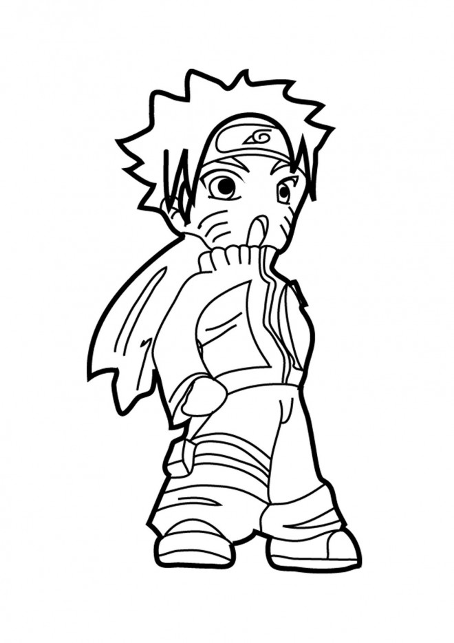Coloriage Naruto Uzumaki en ligne dessin gratuit à imprimer