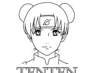 Coloriage Tenten de Naruto