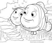 Coloriage Nemo aime son père