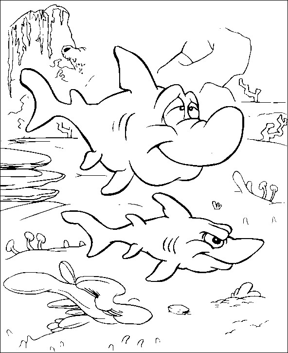 Coloriage et dessins gratuits Nemo: Bruce le requin à imprimer