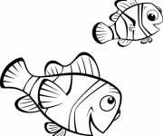 Coloriage Nemo et son père