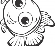 Coloriage Nemo sourit