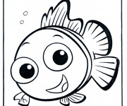 Coloriage Portrait de Nemo